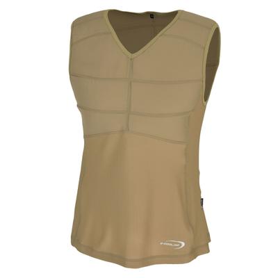 E.COOLINE Powercool SX3 Kühlshirt ärmellos Gr. 3XL sand - sekundenschnelle Aktivierung mit Wasser - stundenlange, trockene Kühlung für heiße Tage