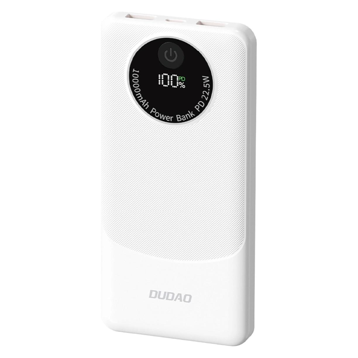 Dudao Powerbank K12 10000mAh PD22.5W USB-A, USB-C - weiss (10000 mAh, 22.50 W) (6977196682614)