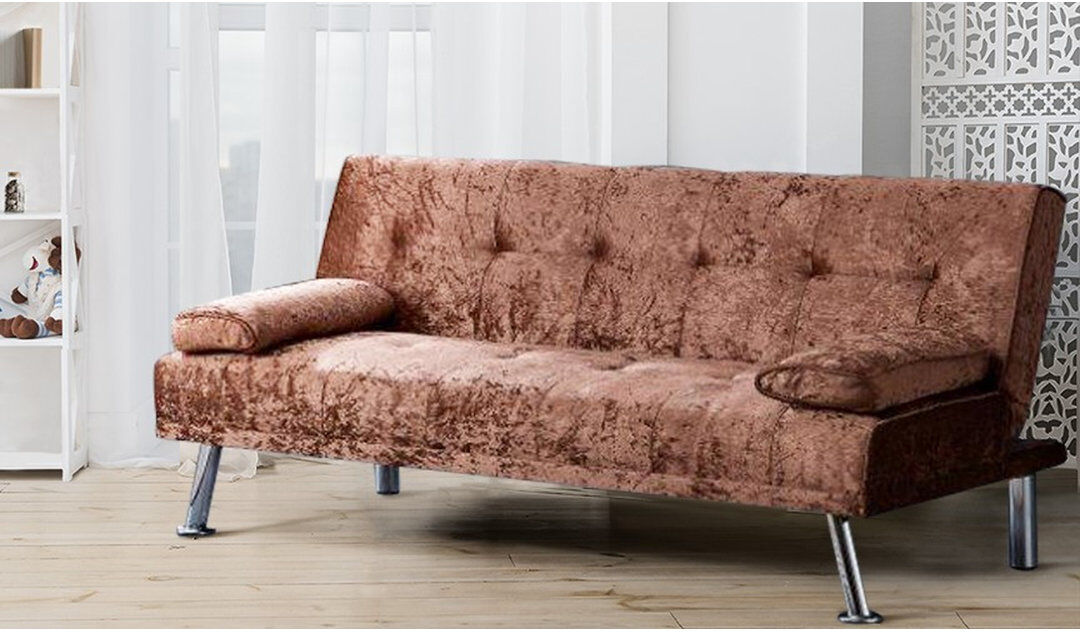 Mercer41 Haven 3 Seater Sofa Bed Brown 86cm H X 180cm W X 88cm D