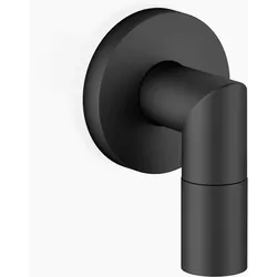 Dornbracht Wandanschlussbogen, runde Rosette 55mm, 28450625-33, Farbe: Schwarz Matt