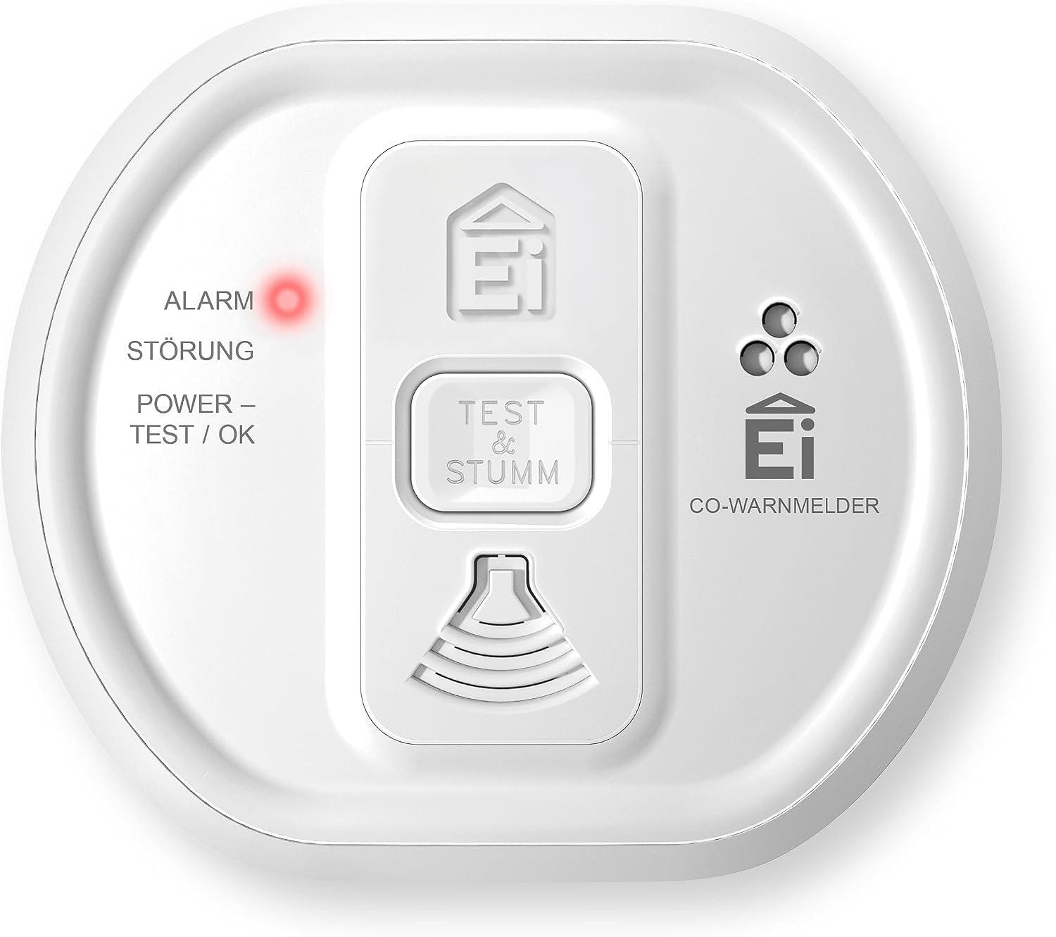 Ei Electronics Ei208 Kohlenmonoxidmelder, CO-Melder mit Batterie für 10 Jahre, Stand-alone-Gerät, weiß Ei208-3XD