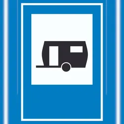 HB-Druck Wohnwagen Schild A1 Rückseite selbstklebend