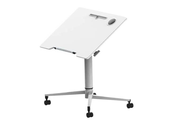 GTOULHH Überbetttisch Multifunktionaler Computertisch Mit Hebefunktion, Überbetttisch, Verstellbare Neigung, Überbett-Nachttisch Rädern Sofa Beistelltisch für Zuhause(White)