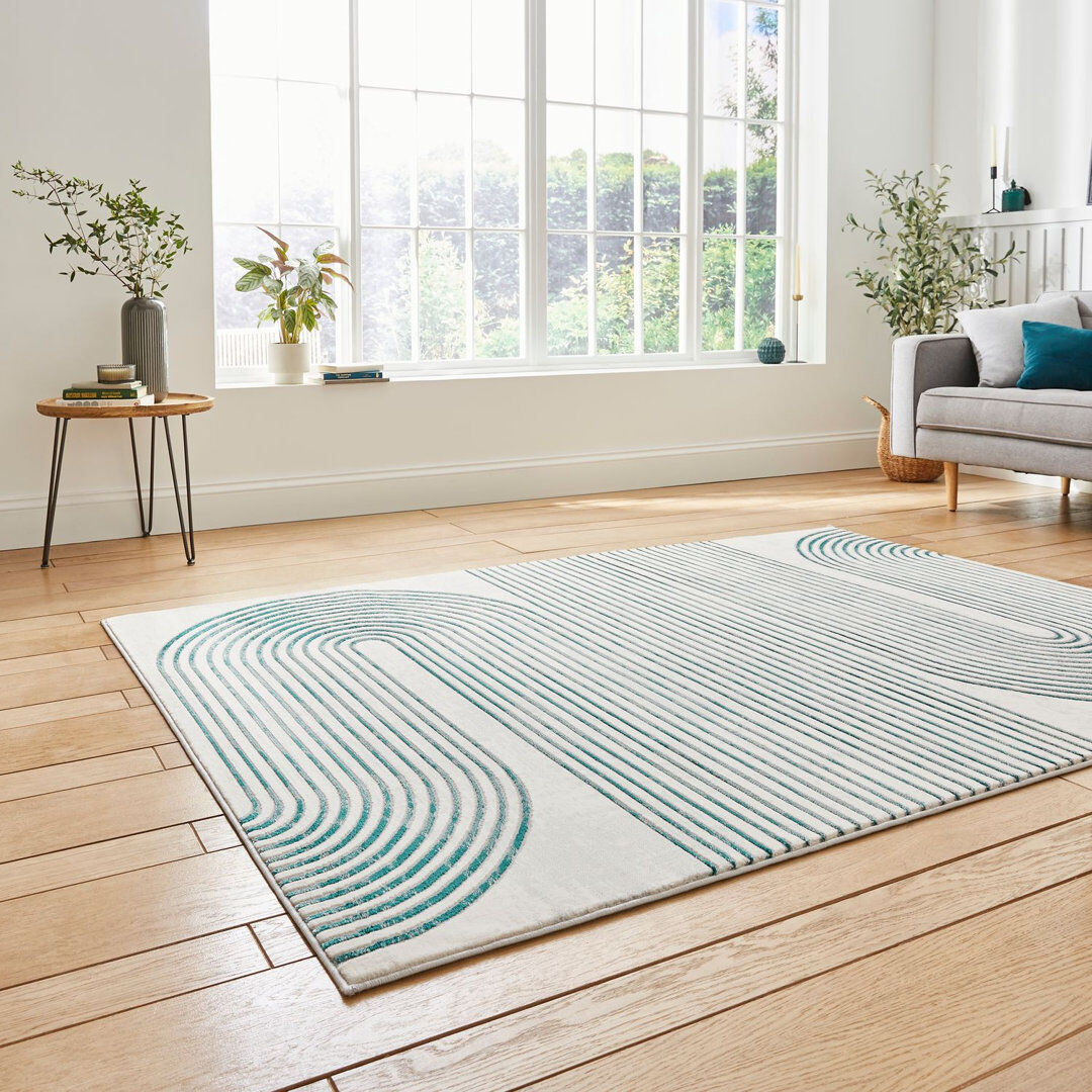 Think Rugs Apollo area rug Machine Woven Rectangle Grey Grey Rectangle 120 x 170cm