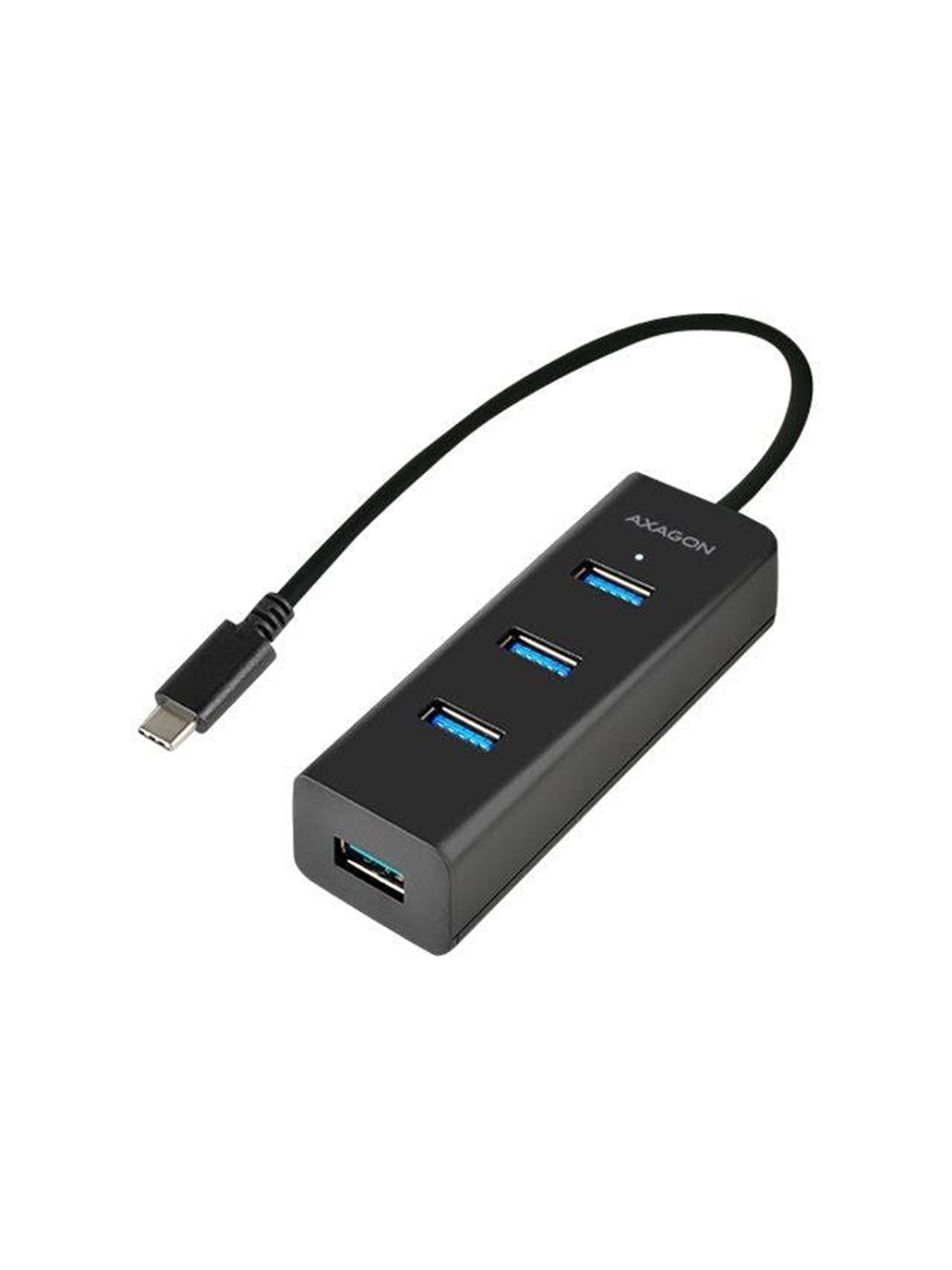 AXAGON HUE-S2C - Hub - 4 Ports USB-Hubs - USB 3.2 - 4 - Schwarz