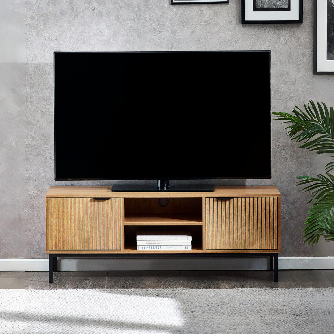 Natur Pur TV Stand for TVs up to 88" Beige 88"