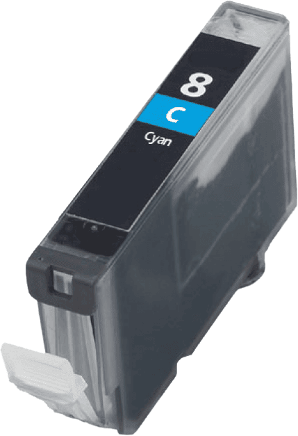 Canon Cli-8c Cyan Kompatibel Blækpatron 13 Ml. (0621b001)