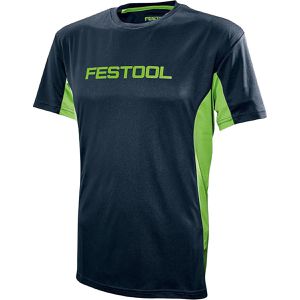 Festool Arbeitsshirt Funktionsshirt Herren, 204003, T-Shirt, Rundhalsausschnitt, blau, Größe M