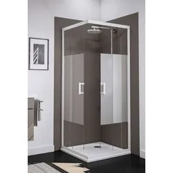 Schulte Sunny Eckeinstieg Dekor Dezent light Express.. - Duschkabine