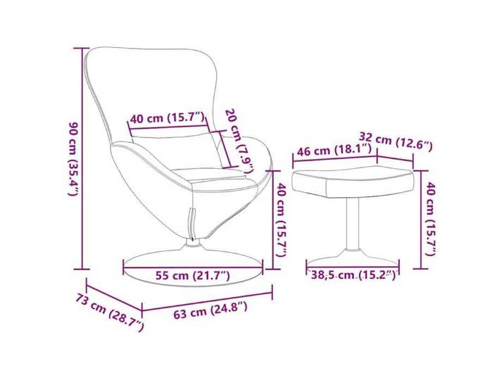 Mode Chaise Œuf/Chaise de canapé/Canapé-chaise pour adulte CHEZ YIYI avec Pouf Bordeaux Velours 63x73x90cm _70114876619