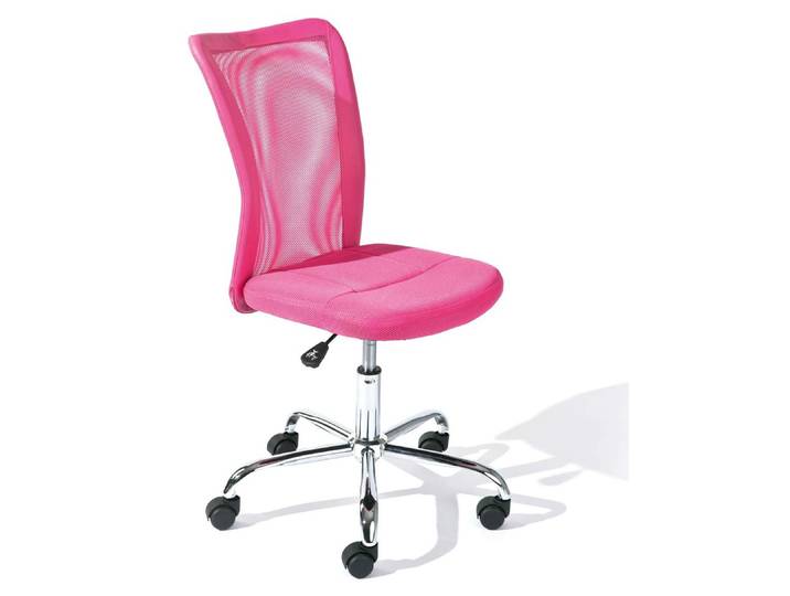 Inter Link Chaise pivotante pour enfants Bonnie avec dossier résille rose