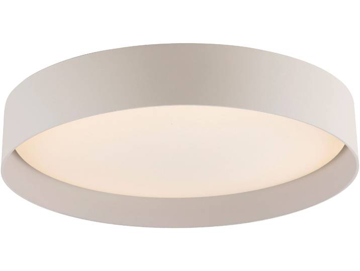 LED Deckenleuchte TAVOLI , sandbrise, 1, Ø 39cm H: 7,3cm, 1 Stk., SCHÖNER WOHNEN-KOLLEKTION, Leuchten, SCHÖNER WOHNEN Kollektion, CCT 2700-6500K, IR-Fernbedienung, Dimmbar, LED Deckenleuchte
