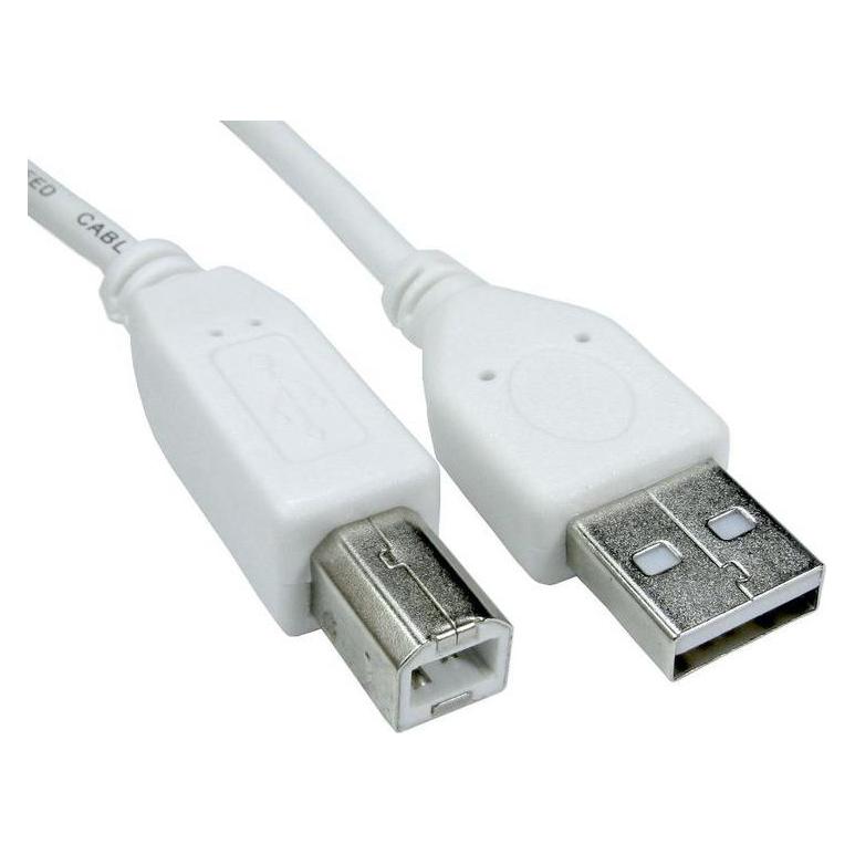 RS PRO USB-Kabel, USBA / USB B, 2m USB 2.0 Weiss (2 m, USB 2.0) (2527122)