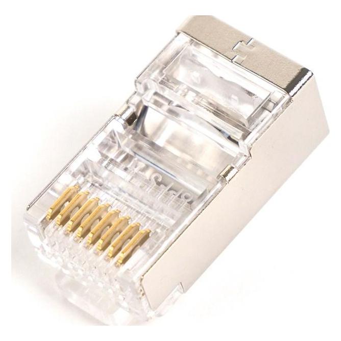 Digitus RJ45 (8P8C) Durchschleifstecker Kat.5e geschirmt AWG 26-24 Packung a 100 Stück (CAT5e) (X-ML-5F-EZ)