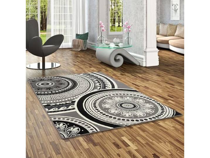 Pergamon Teppich Trendline Mandala Schwarz Creme in 4 Größen