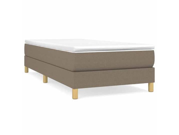 EASYLIFE Cadre de lit à lattes taupe 80x200 cm tissu VIDAXL Cadre stable LL1482