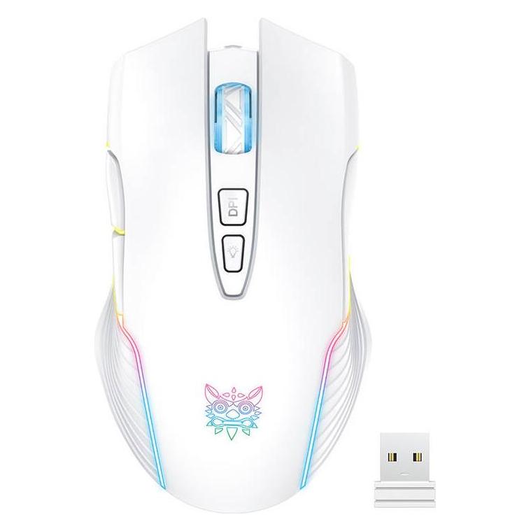Onikuma Mysz bezprzewodowa CW905 RGB biała (Kabellos) (ON-CW905-W/WE)