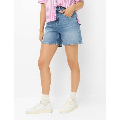 Bequeme Jeans BRAX "Style BEACH B", Damen, Gr. 36, Normalgrößen, blau (hellblau), Denim/Jeans, 92% Baumwolle, 8% Elastomultiester, Jeans