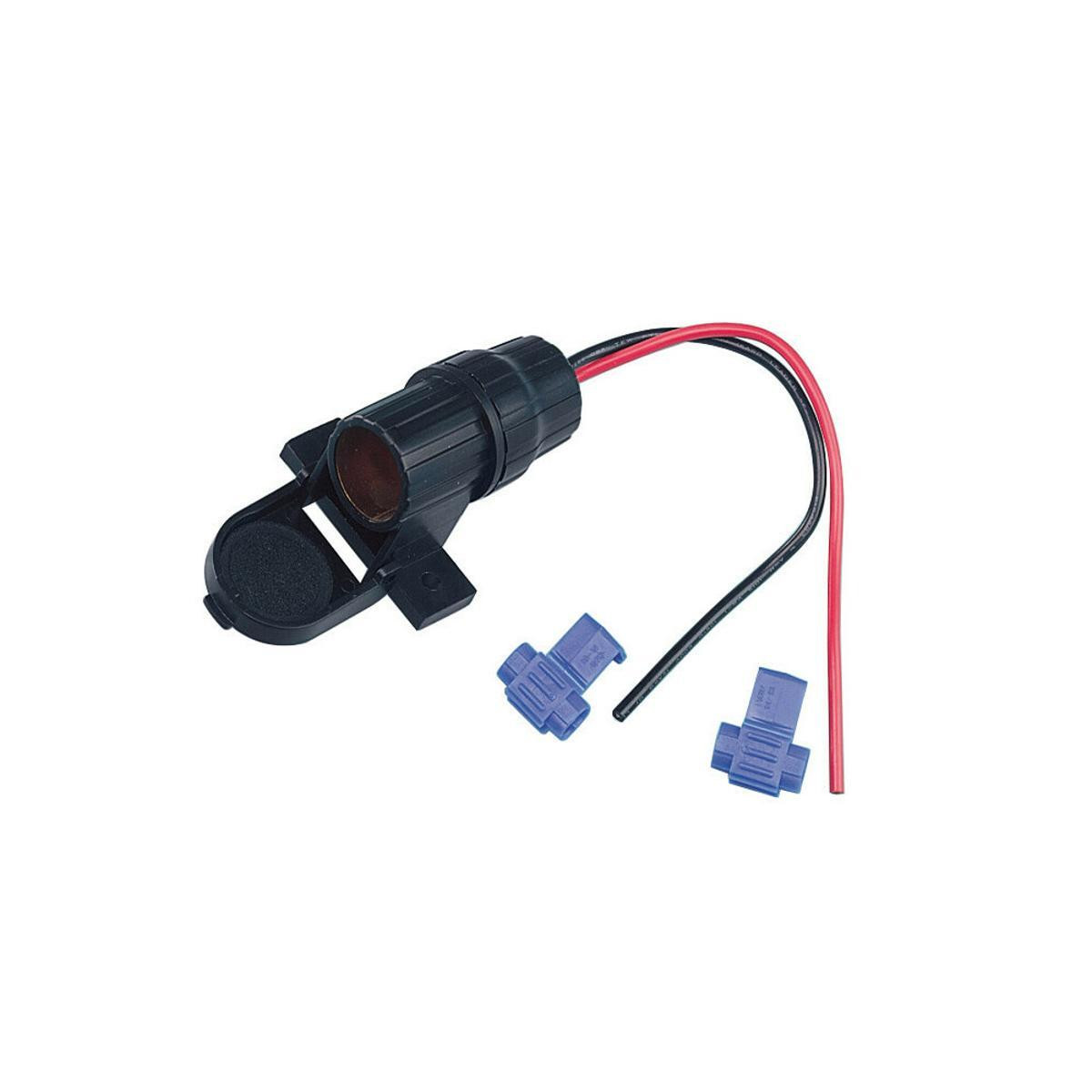 LAMPA inbouwstopcontact voor netstroom 12/24V