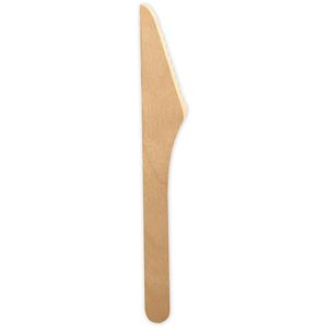Franz-Mensch Einwegbesteck NATUREStar, aus Birkenholz, Messer, 16 cm, 100 Stück
