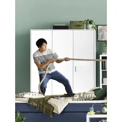 Kleiderschrank MIRAY (BHT 120x196x54 cm) - weiß - BHT 120x196x54 cm