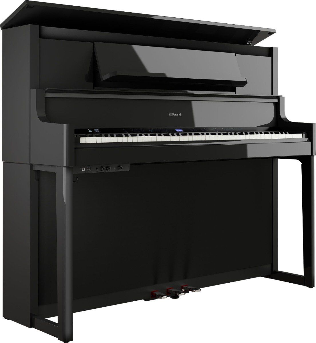 Roland LX-9 Schwarz Poliert E-Piano Set