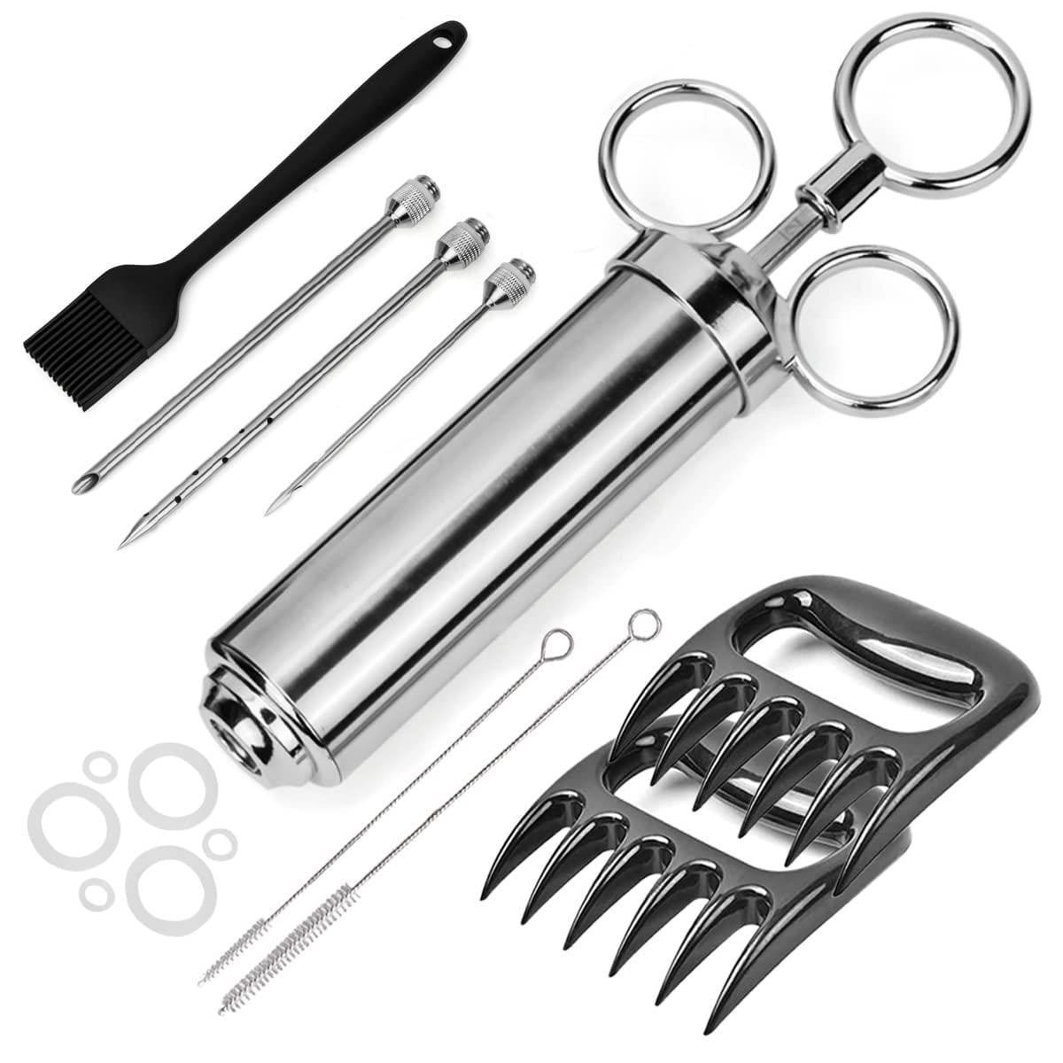 Dripio Pulled Pork set, 15-delig, met 60 ml marinadeinjector, 3 naalden en vleesklauw