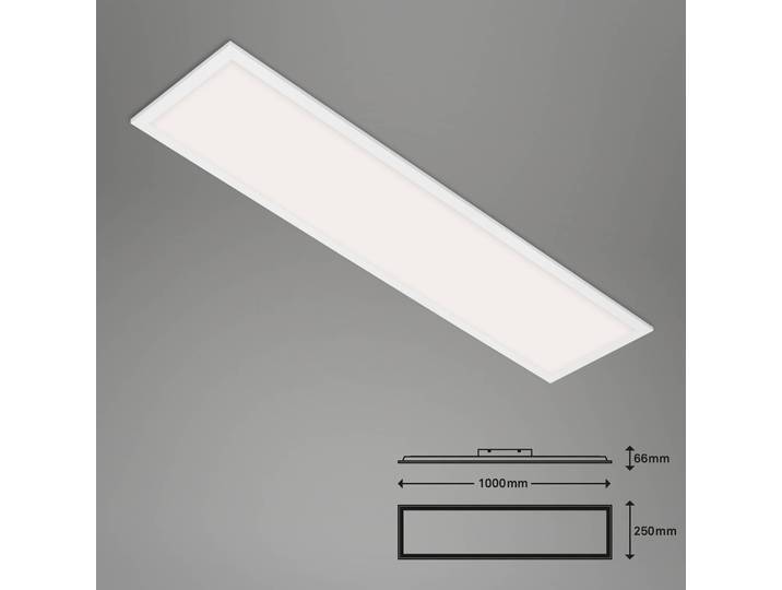 Briloner Smart Home Deckenlampe Piatto S, dimmbar, weiß / opal, für Wohn- / Esszimmer, Kunststoff, Modern, Smart Home Deckenlampe
