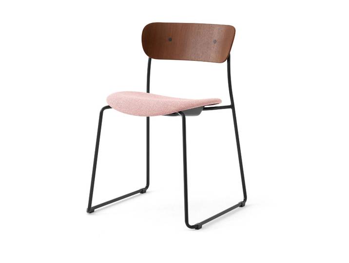&Tradition Pavilion AV52 Stuhl gepolsterter Sitz Black-Ecriture 0640