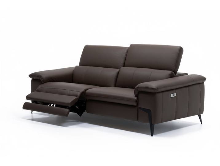Ledersofa VALIANO 2-Sitzer Ledercouch Relaxfunktion Italienisches Design Designersofa