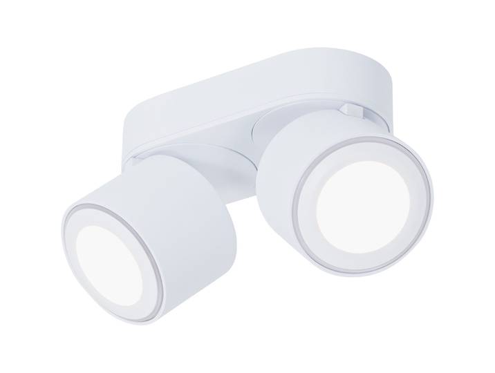 Spot Derby weiss Metall 450 lm B 18 cm - LED - Lichtfarbe: Warmweiss - LED Energiesparlampen