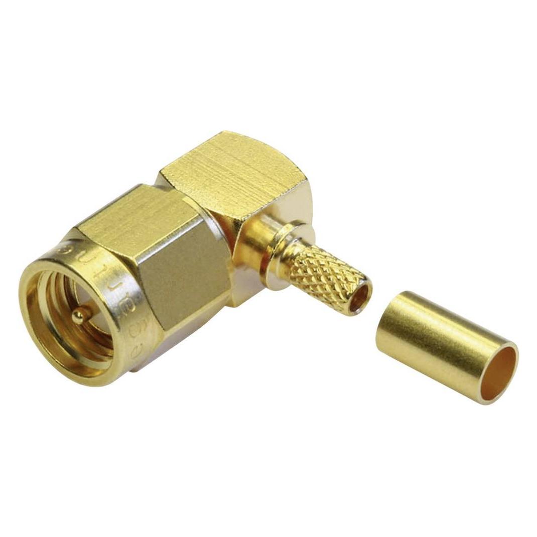 Telegärtner SMA-Kabelwinkelstecker Crimp G07 C0403, G07 (RG-316/U), Gold (Standard) (J01150A0061Z)
