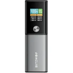 BlitzWolf BW-P23 100 W 14.000 mAh Powerbank (14000 mAh, 100 W), Powerbank, Schwarz