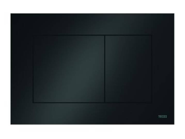 TECEnow plaque de commande WC pour technique à deux quantités\, 9240403\, Couleur: noir brillant