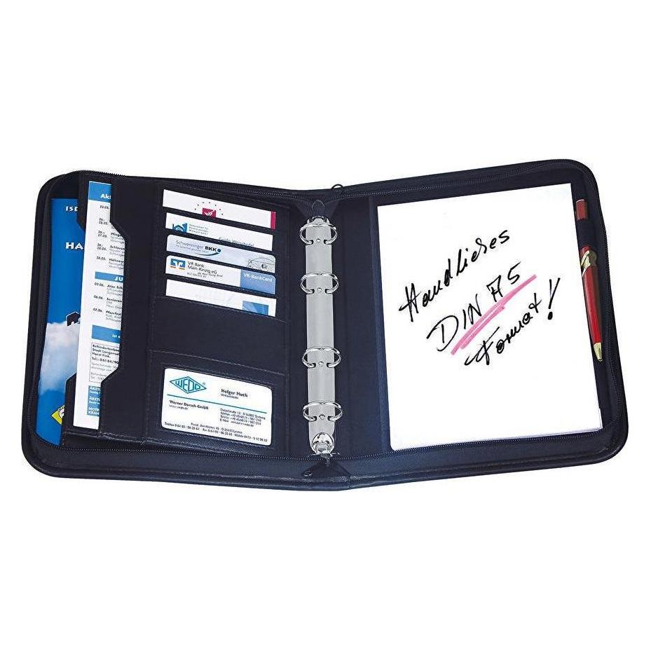 Wedo Collegemappe Kunstleder schwarz A5 (A5, 1x) (58 1501)