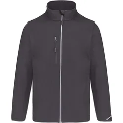 Kariban ProAct Herren 3-Lagen Softshell Jacke mit abnehmbaren Ärmeln Softshell-Jacke PA323 titanium M