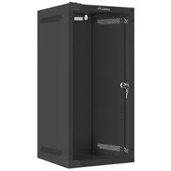 Lanberg WF10-2312-10B Rack 12U Wandmontiertes Regal (12 HE, 10 Zoll Rack), Serverschrank, Schwarz