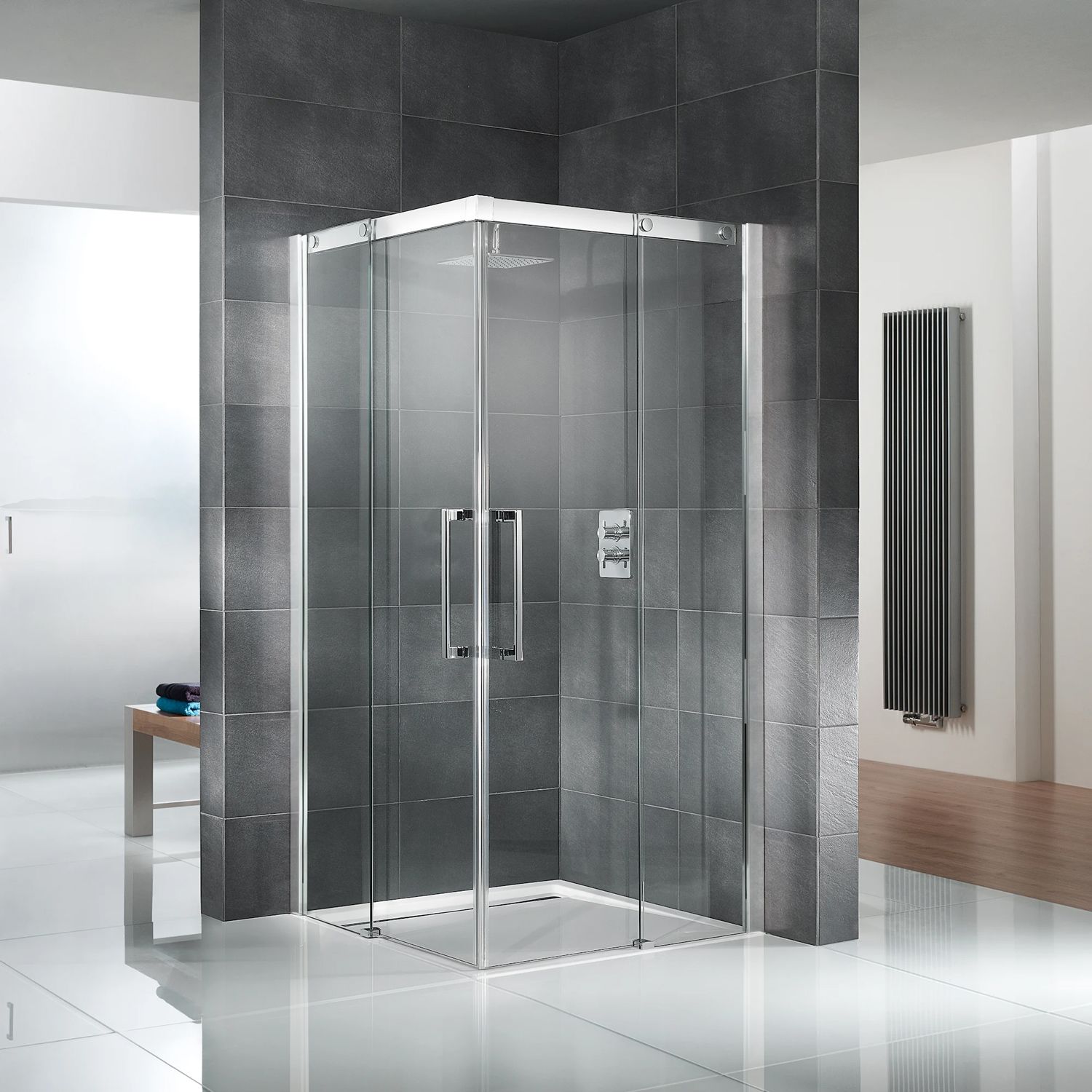 HSK K2P sliding door corner entry 120cm