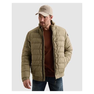 Blouson PME LEGEND, Herren, Gr. M, beige (overland trek), Web, Obermaterial: 100% Polyester, unifarben, Jacken Blouson, in gesteppter Optik, wasserabweisend