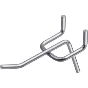 Meister Werkzeughalter 9079710, für Lochwand, Haken, 6 cm, aus Metall, 30 Stück