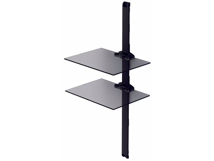 Balcar PL2620-C-BLK Wandmöbel PL2620 Klarglas Schwarz – TV Möbel