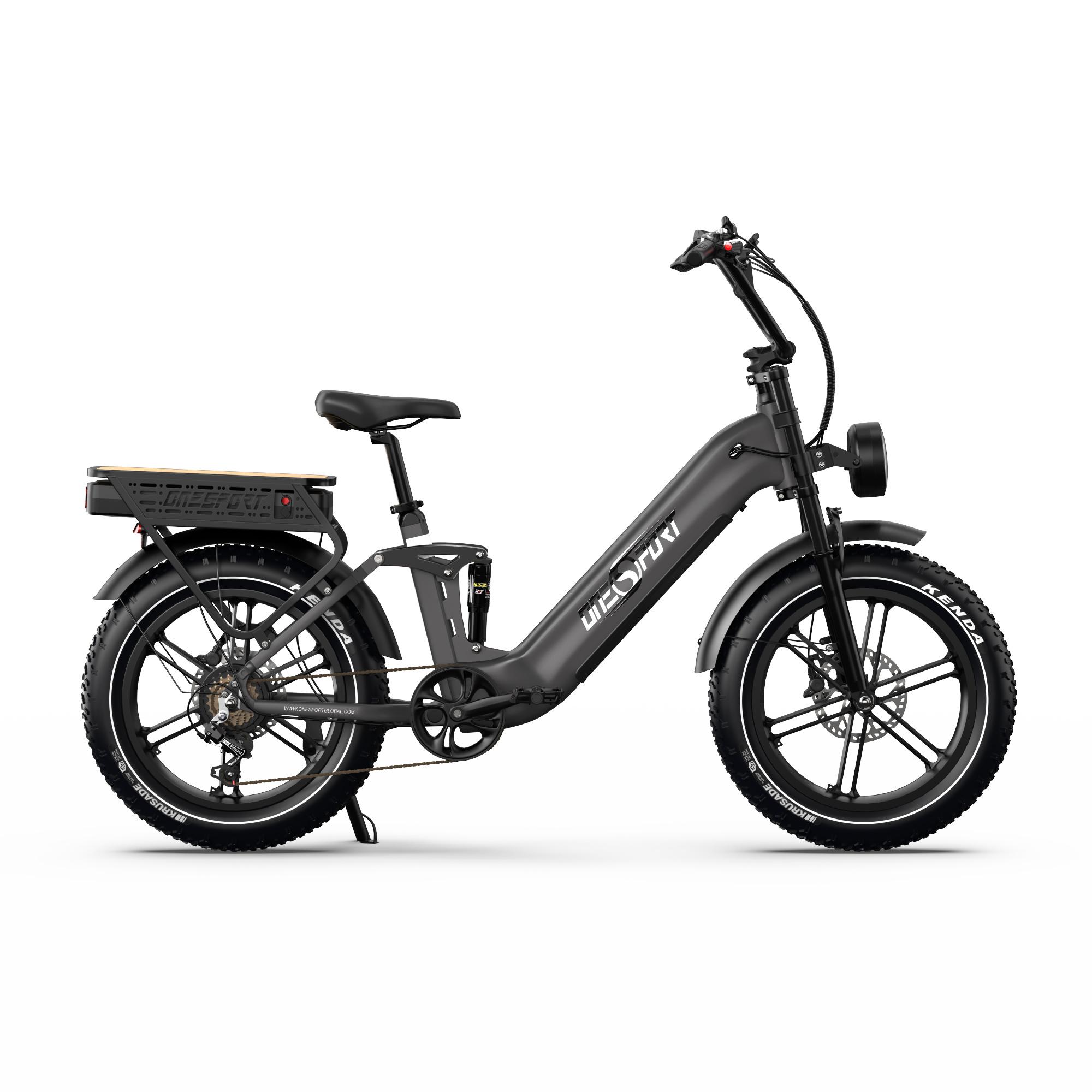 Onesport 20 Zoll Elektrofahrrad Pedelec, Doppelbatterie 48V/18Ah ,250W Motor,25km/h