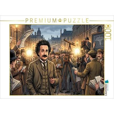 CALVENDO Puzzle 1919 Die Welt entdeckt Albert Einstein | 1000 Teile Lege-Größe 64 × 48 cm Foto-Puzzle für glückliche Stunden