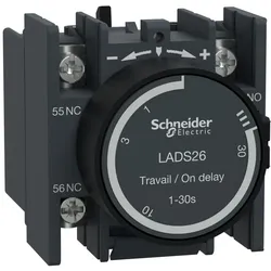 Schneider Electric LADS26 Zeitblock, anzugsverzögert, 1S+1Ö, 1,00-30,00s