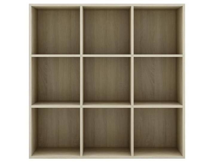 Bibliothèque VINGVO - Chêne sonoma - 98x30x98 cm - 9 étagères - Meuble de salon