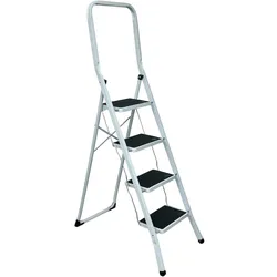 aro Klapptritt mit 4 Stufen, Stahl, 46.4 x 88.4 x 153.5 cm, anti-Rutsch-Belag