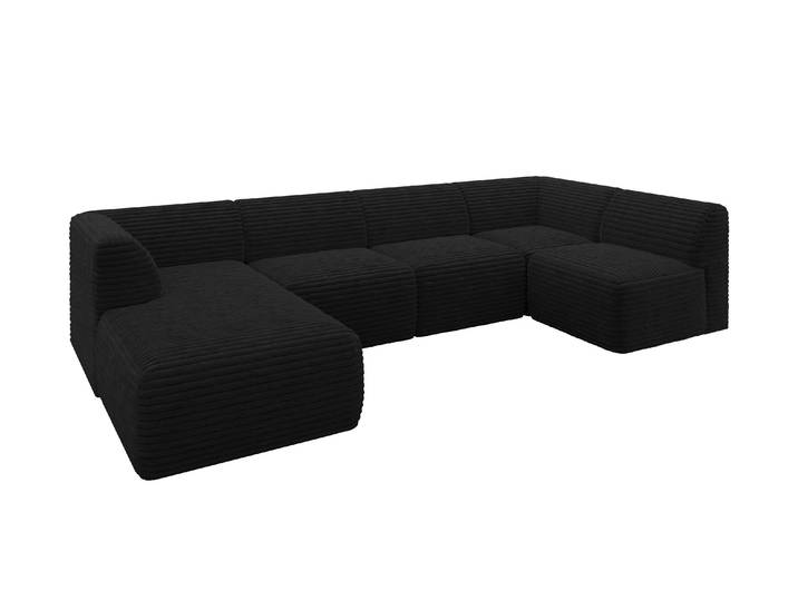 Wohnlandschaft MOVA Schwarz - Tilia 100