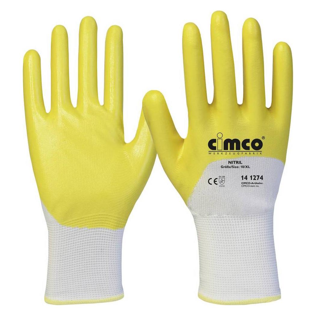 Cimco Arbeitshandschuh Nitril Grösse 9/L (9, L) (141273)