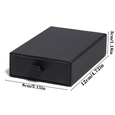 Luxury Drawer Style Jewelry Box Elegant Black Gift Packaging 6