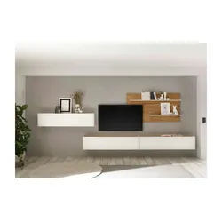 Wohnwand  Cande , weiß , Maße (cm): B: 400 H: 180